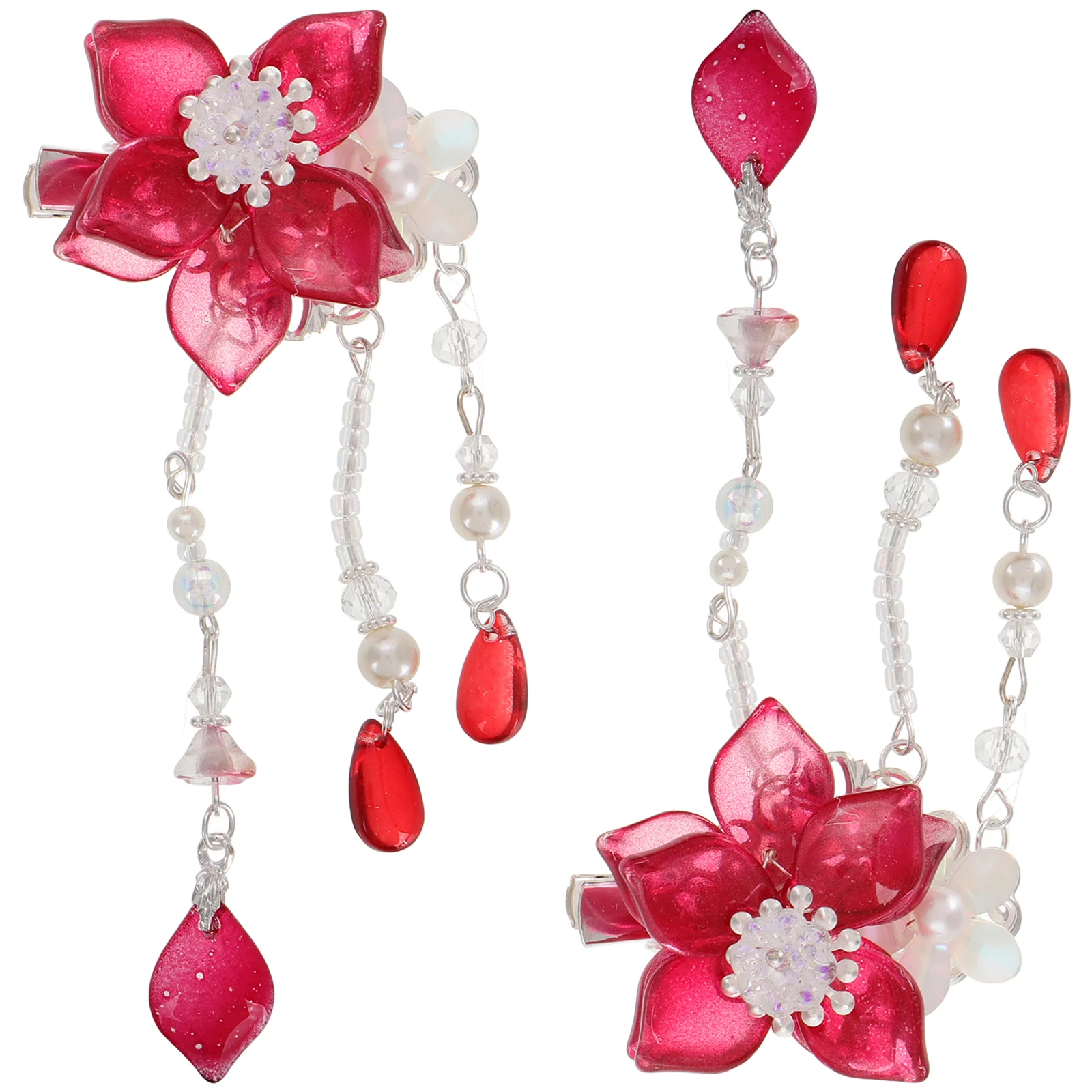 

Hair Accessories Flower Hairpin Vintage Hairpins Barrettes Decor Clips for Han Chinese Clothing Headwear Style Clamps Children
