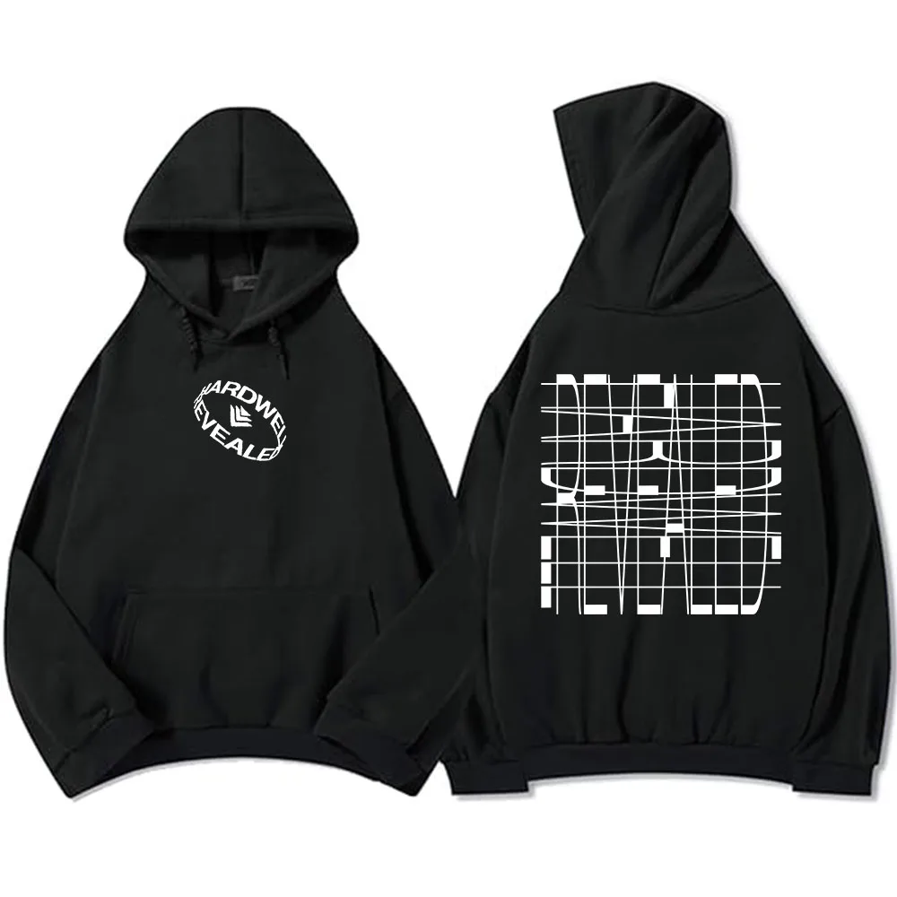 

Optical Illusion Hardwell Hoodies Singer Fashion Graphic Printing Sweatshirts Long Sleeve Autumn Unisex Streetwear Men Women Top