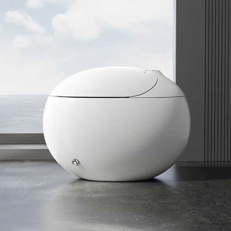 Small Bathroom Wall Hung Smart Toilet - Radar Sensor Auto Flush Heated Seat Compact Size Smart Toilet