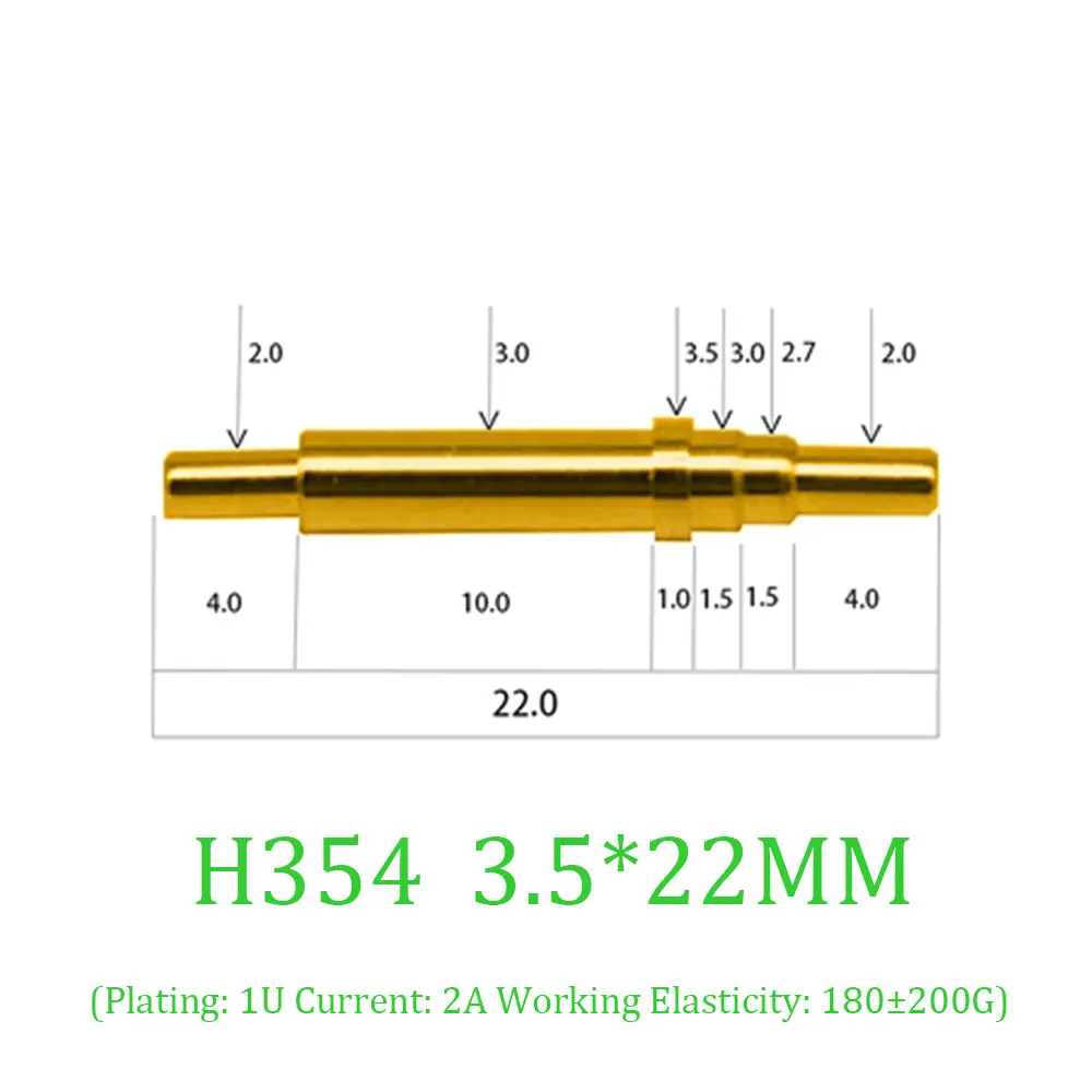 YUXI 1PCS High Current Spring Loaded Pogo Pin Male Female Connector Power Heavy Current Battery Connector POGOPIN Header Charge