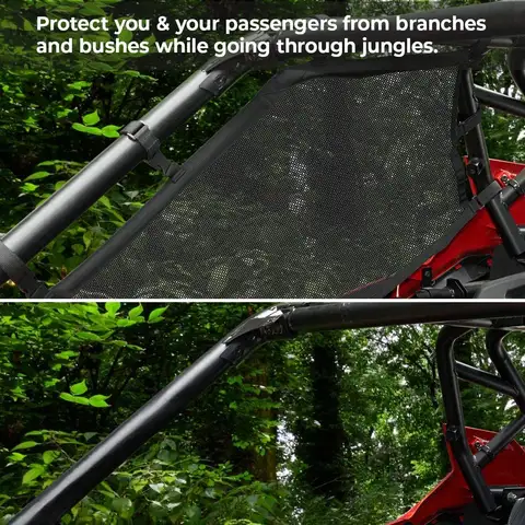 RZR विंडो नेट रोल केज मेश गार्ड 2020 2021 पोलारिस RZR PRO XP 2022 RZR PRO R टू (बाएं और दाएं) के साथ संगत 10 best sales आरजेडआर प्रो एक्सपी - №8