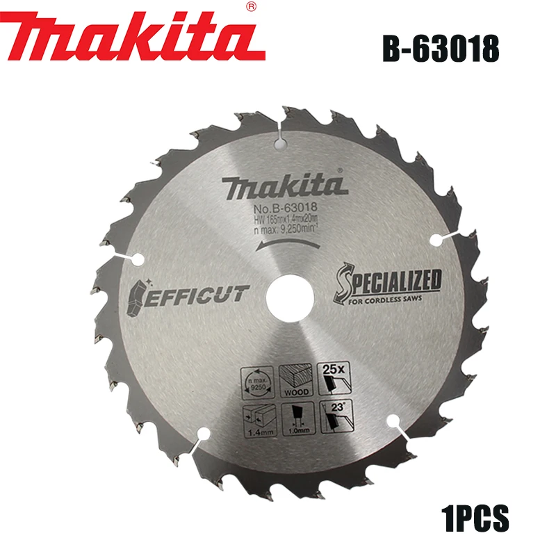 Matika B-63018 Cutting Machine Slicing Portable Wood Hard Alloy Circular Saw Blade With a Diameter of 165mm