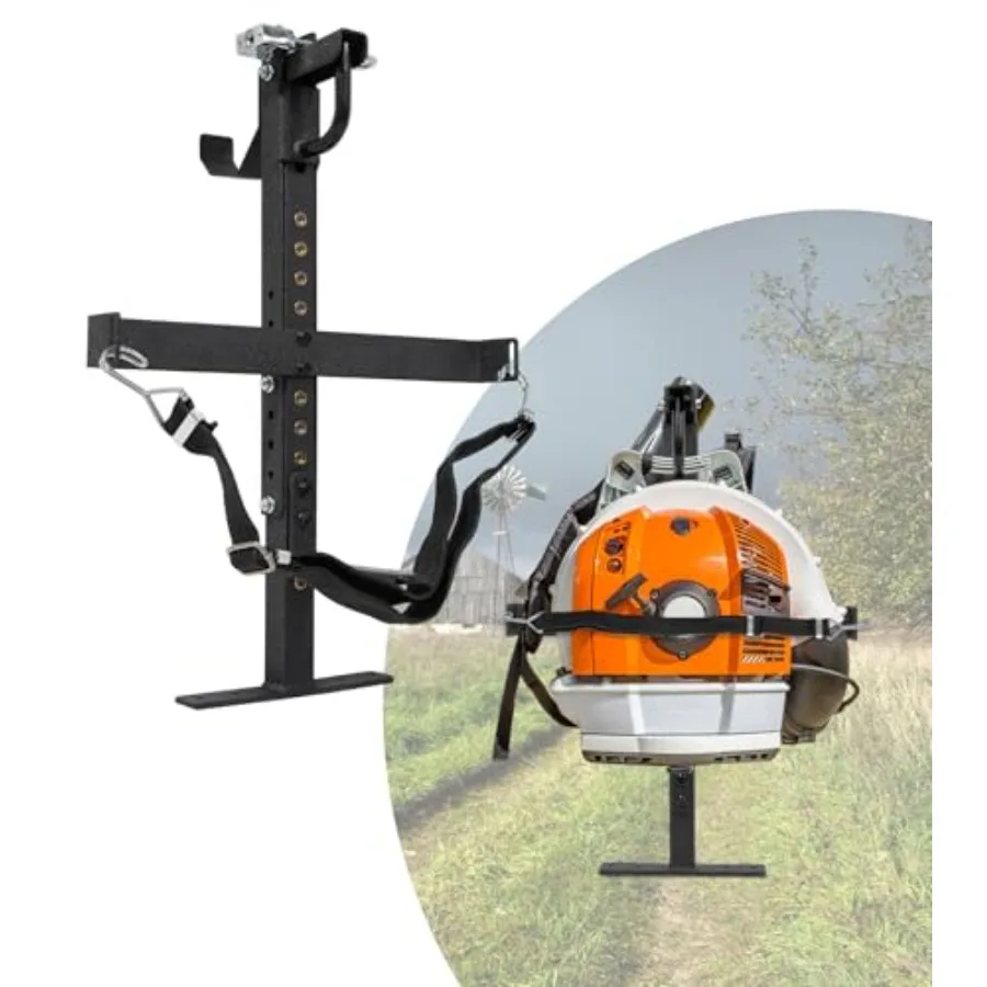 

ELITEWILL Backpack Blower Rack for Trailers Universal Storage Holder with Adjustable Holding Base Fit 22 to 26 Blowers for Open