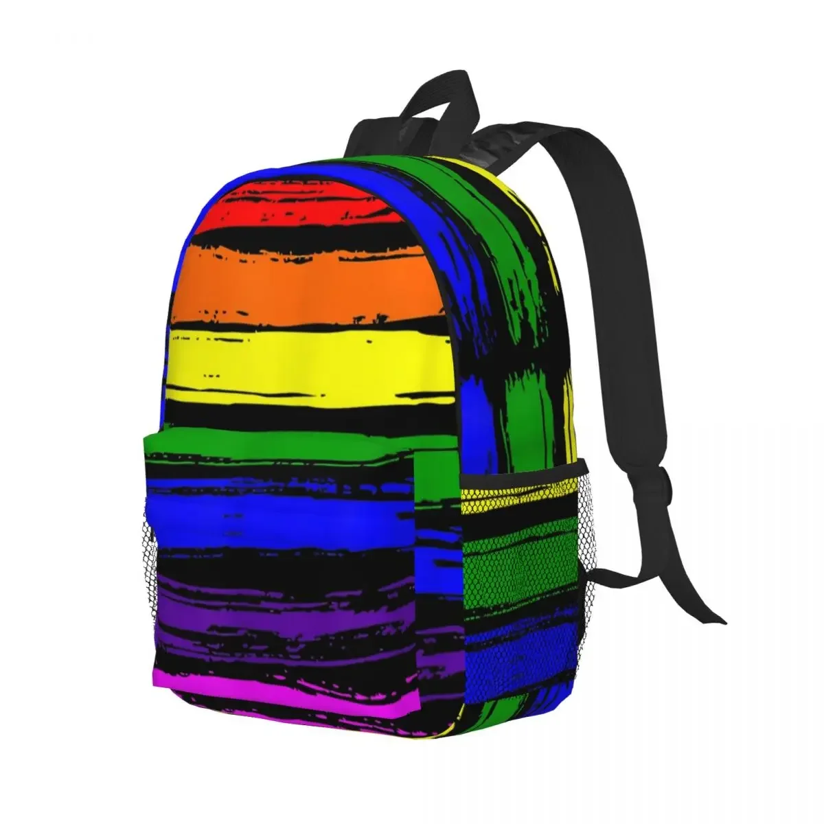 LGBT Gay Pride Flag Shirt, Gay Pride 2022 Backpacks Teenager Bookbag Cartoon Children School Bags Travel Rucksack Shoulder Bag