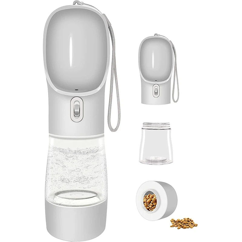 J1UL1N Water Bottle For Walking Portable Dog Water Dispenser Multifunctional And Detachable Design Combo Food Container