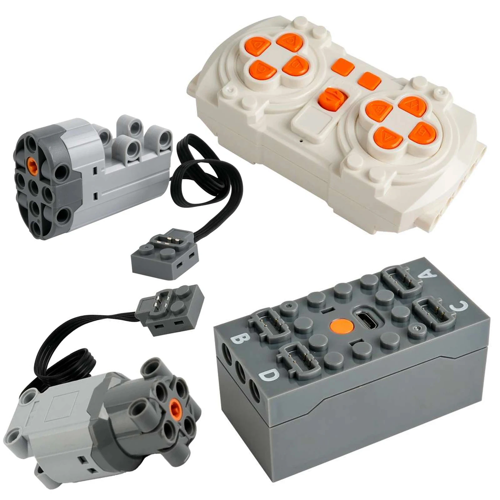 

APP Programmable Building Blocks Kit with Servo Motor & 8-Speed Remote Control Battery Box Compatible Legoeds PF MOC System
