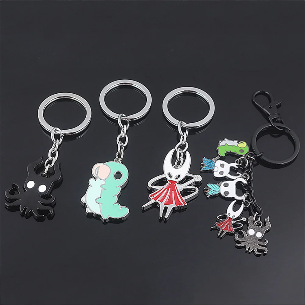 New Game Hollow Knight Bone Nail Keychain Necklace Pure Nail Sword Metal Pendant Keyring Cosplay Jewelry Gifts image 4