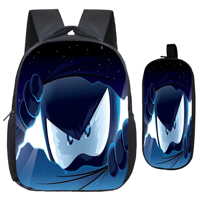 

2pcs Ninja Kidz Student Backpack Pencial Case School Bag Hiking Travel Daypack for Boys Girls Fashion Bookbag Dual-shoulder Bags