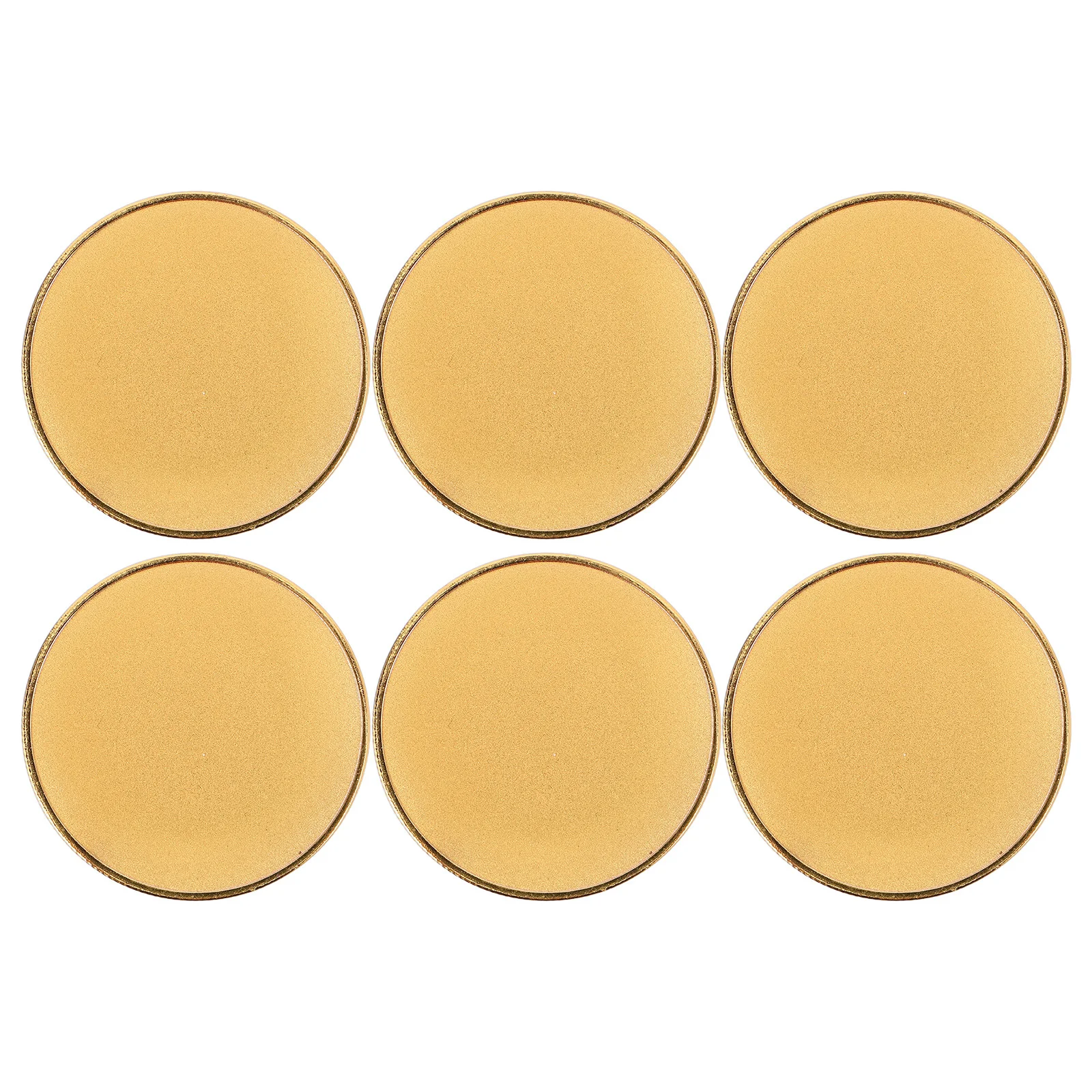 

6 Pcs Blank Copper Coins Pendants for Engraving DIY Challenge Crafts Supply Blanks