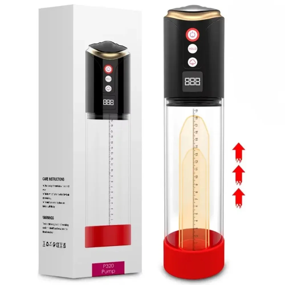 Electric Penis Pump Male Masturbator for Penis Vacuum Enlargement Train 9 Sucking Vibrating Rechargeable Sex Toys for Men Bigger