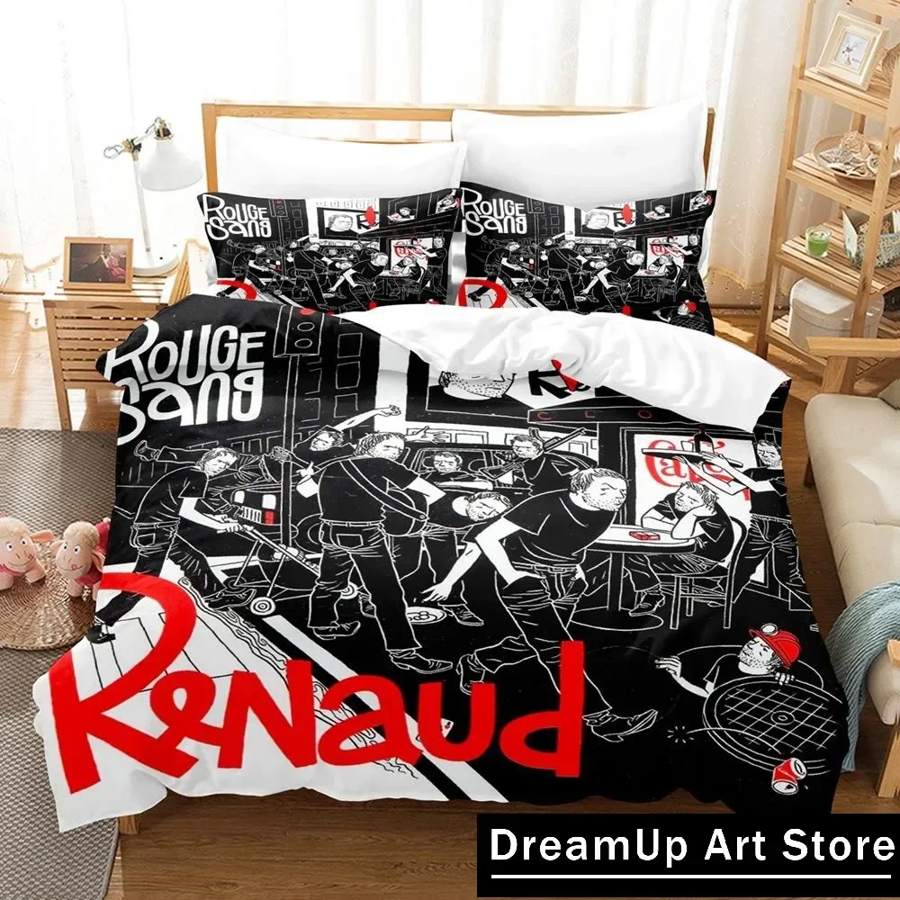 

Hip Hop Renaud Sechan Bedding Set Quilt Cover Bed Cover with Pillowcase Twin Single Queen King Size Boys Adult Home Textile
