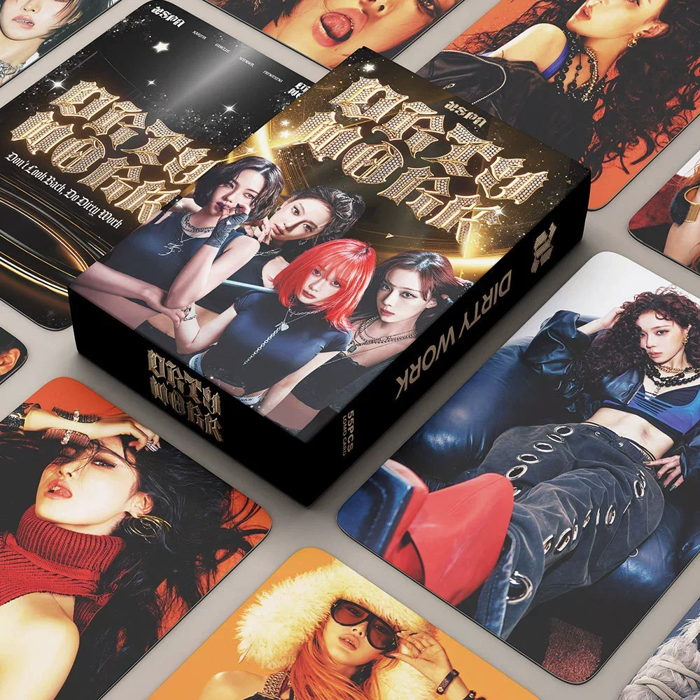

New 55Lomo Card Kpop Idol Album DIRTY WORK Lomo Cards Photo Card For Fan Collector Card