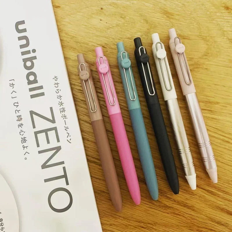Uni Mitsubishi قلم رصاص Uniball ZENTO Basic 0.38 مللي متر/0.5 مللي متر قلم حبر جاف مائي قابل للسحب حبر جل أقلام كتابة سلسة