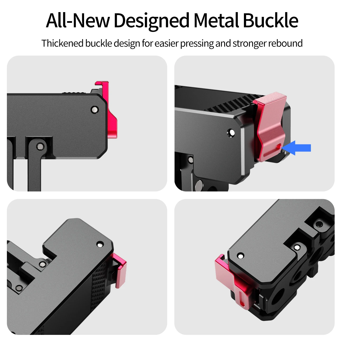 Doppelseitiger Magnetkäfig für DJI Osmo Nano Action-Kamera, Vollschutzrahmen, Cold Shoe, 1/4-Zoll-Stativ, Selfie-Stick-Erweiterung – Detail 11