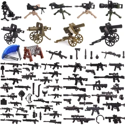 Military Weapons Parts Blocks Guns Compatible Soldiers Building Bricks Accessories Constructor Toys for Boys Birhday Gifts