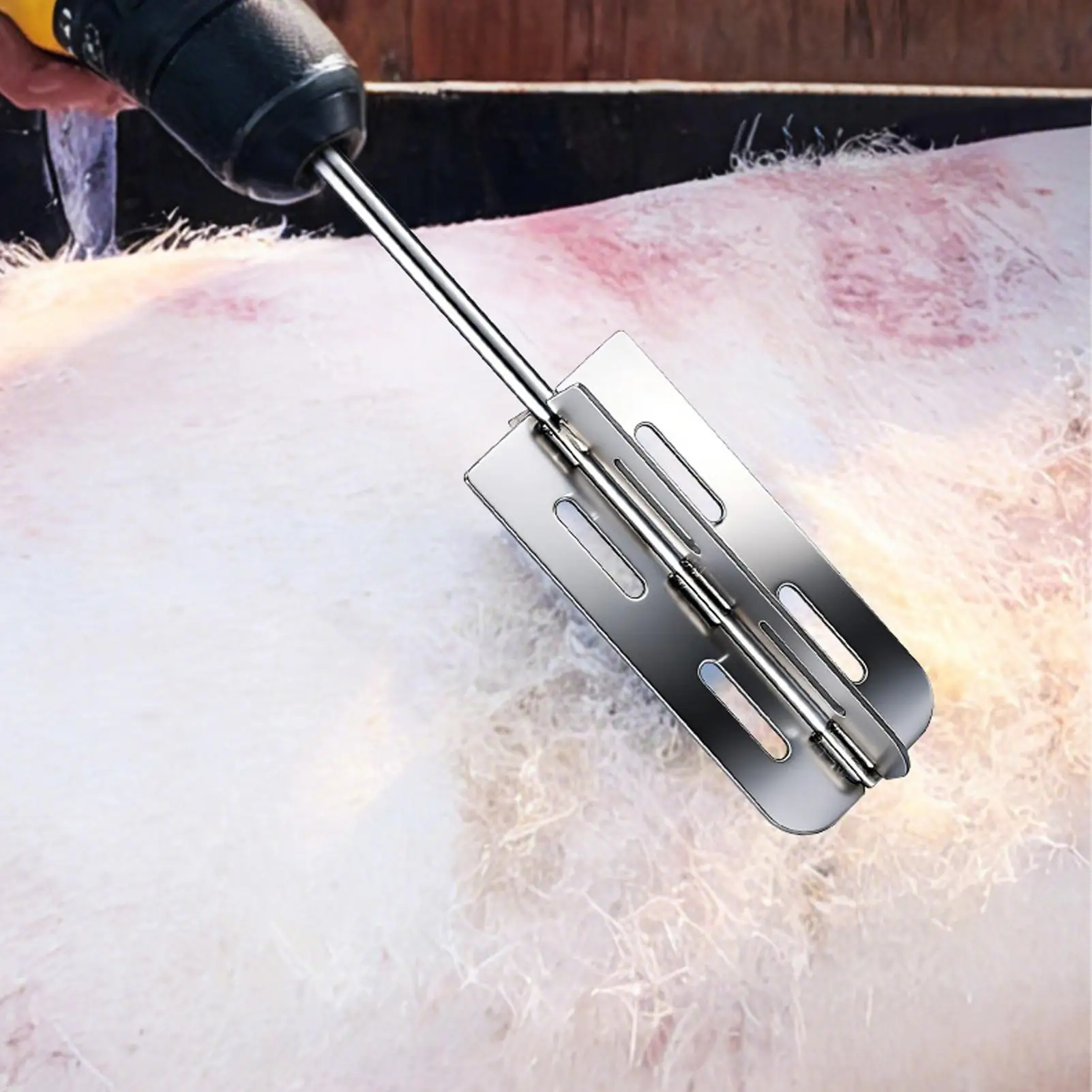 

Скребок для свиней из нержавеющей стали, насадка для дрели, инструмент для удаления шерсти, для свиней, скота, овец, для ферм, скотобоен, мясных цехов