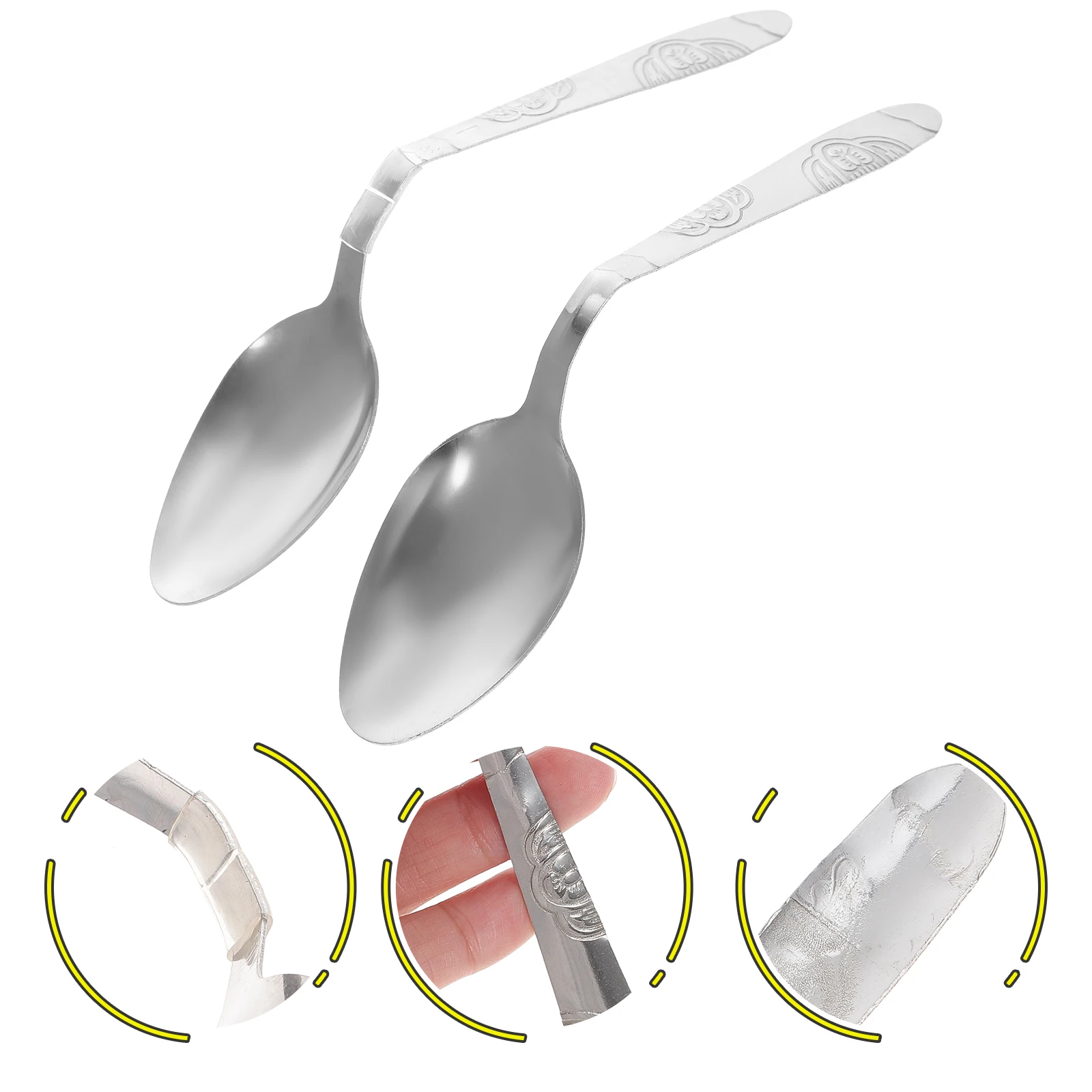 

12 Pcs Bending Spoon Props Spoons Trick Kids Toy for Prank Magician Illusions Metal