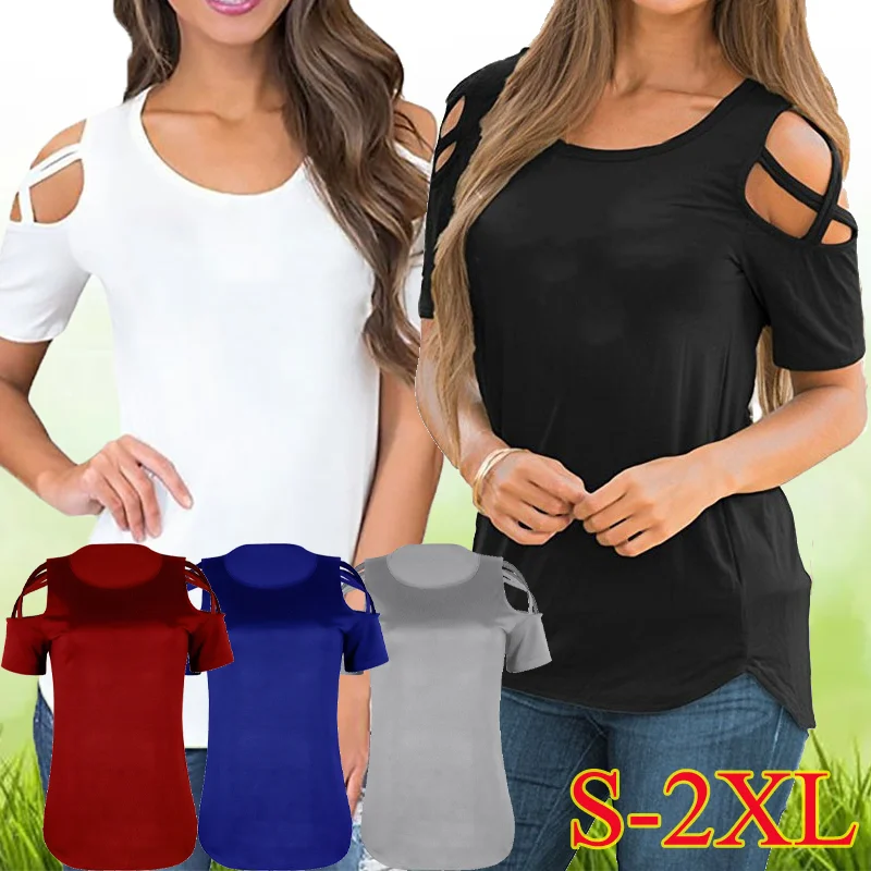 

Fashion Short Sleeved Women T Shirts Summer Fashion O Neck Sleeveless Women Tops Casual Ladyies T Shirts