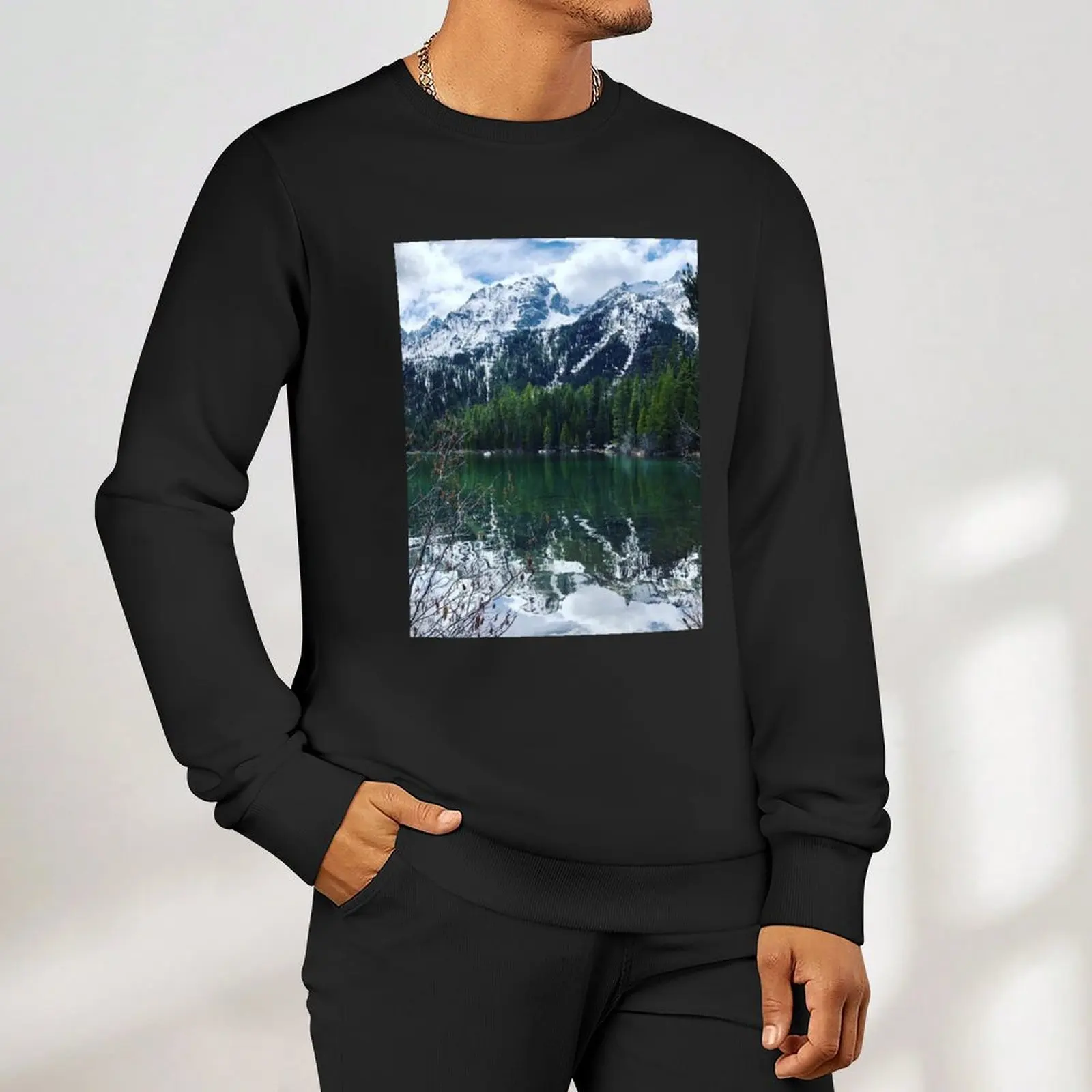 بلوفر Grand Teton Landscape للرجال ملابس شتوية للرجال ملابس رياضية شتوية للرجال