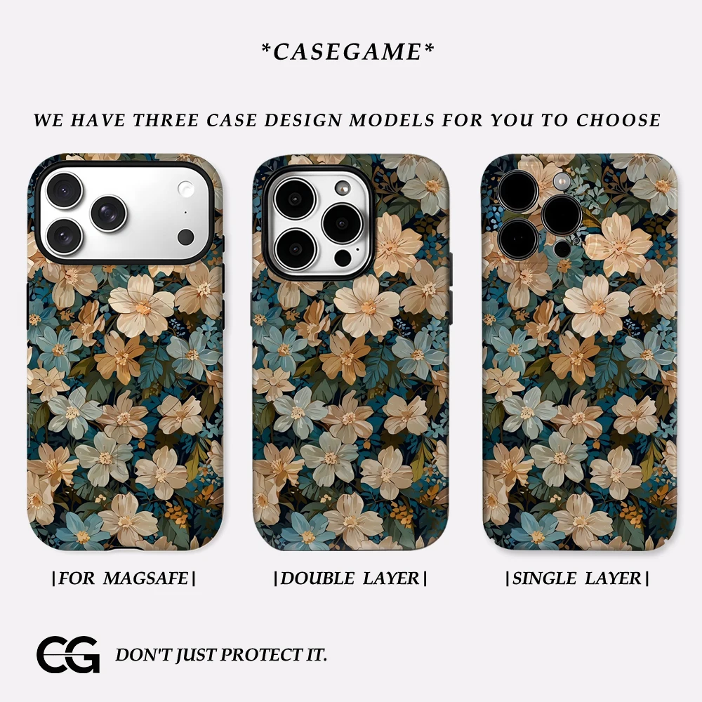Midnight Bloom Garden IPhone 17 Must-Haves Handyhülle für IPhone 17 16 15 14 13 54 Pro Max Plus Doppelschichtige Rückseite