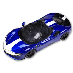 Bburago-Modèle de voiture Ferrari SF90 Spider Signature Series, véhicules moulés sous pression, jouets de collection, 1:18