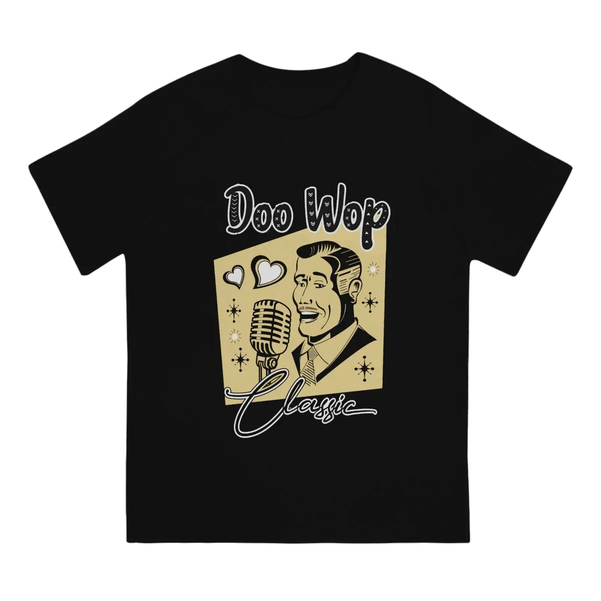 Doo Wop 1950s Sock Hop Dance Party Classic Rock And Roll Retro Rockabilly T Shirt Harajuku Fashion Men's Tshirt O-Neck