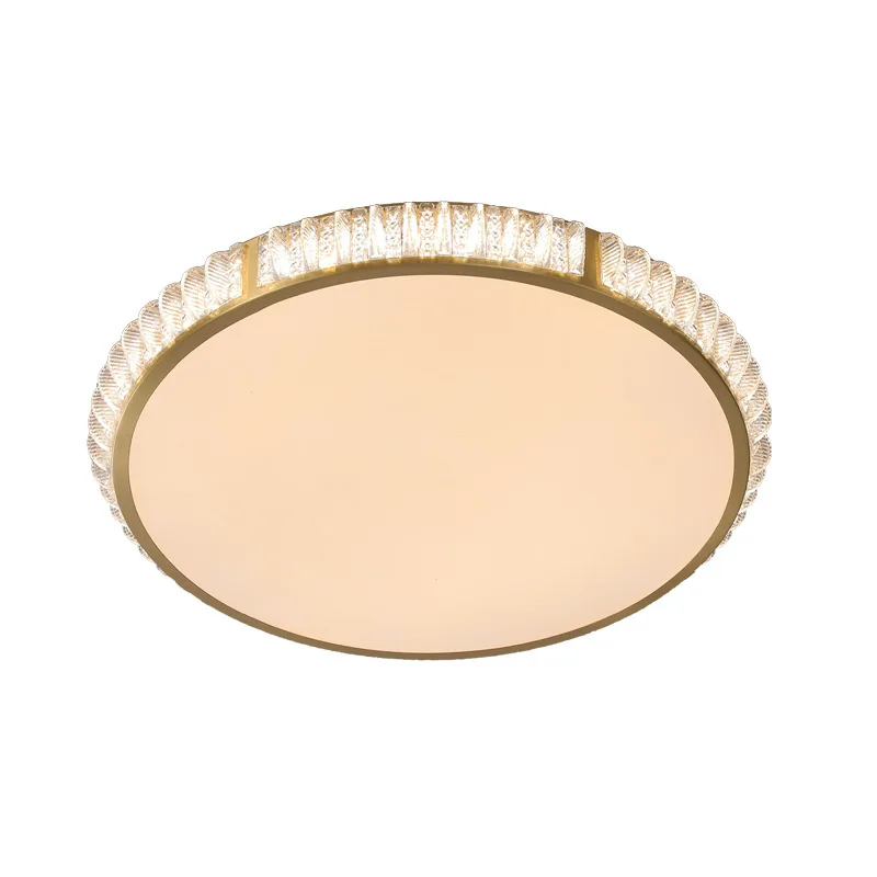 

Luxury high-end, crystal living room lamp, household, modern round ceiling lamp