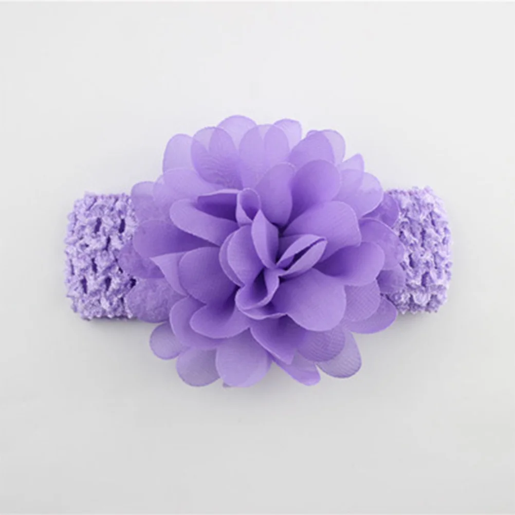 

10Pcs Premium Soft Stretchy Chiffon Hairbands for Comfortable Adjustable Headwraps Anti-Slip Floral Design