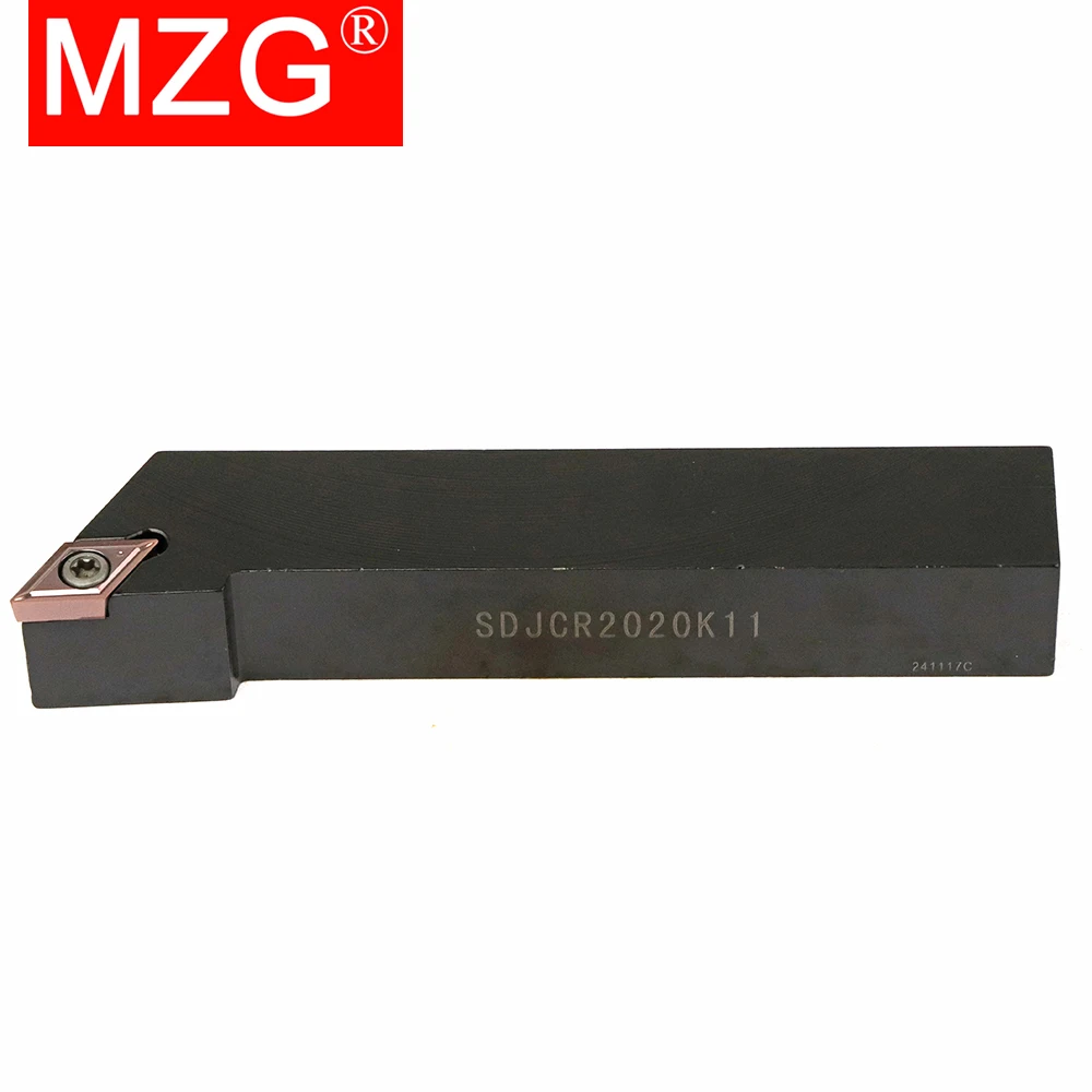 MZG-herramientas de perforación externas, 12mm, 16mm, 20mm, SDJCR1010H07, torno CNC, barra de corte, inserto de carburo, soporte de herramientas de