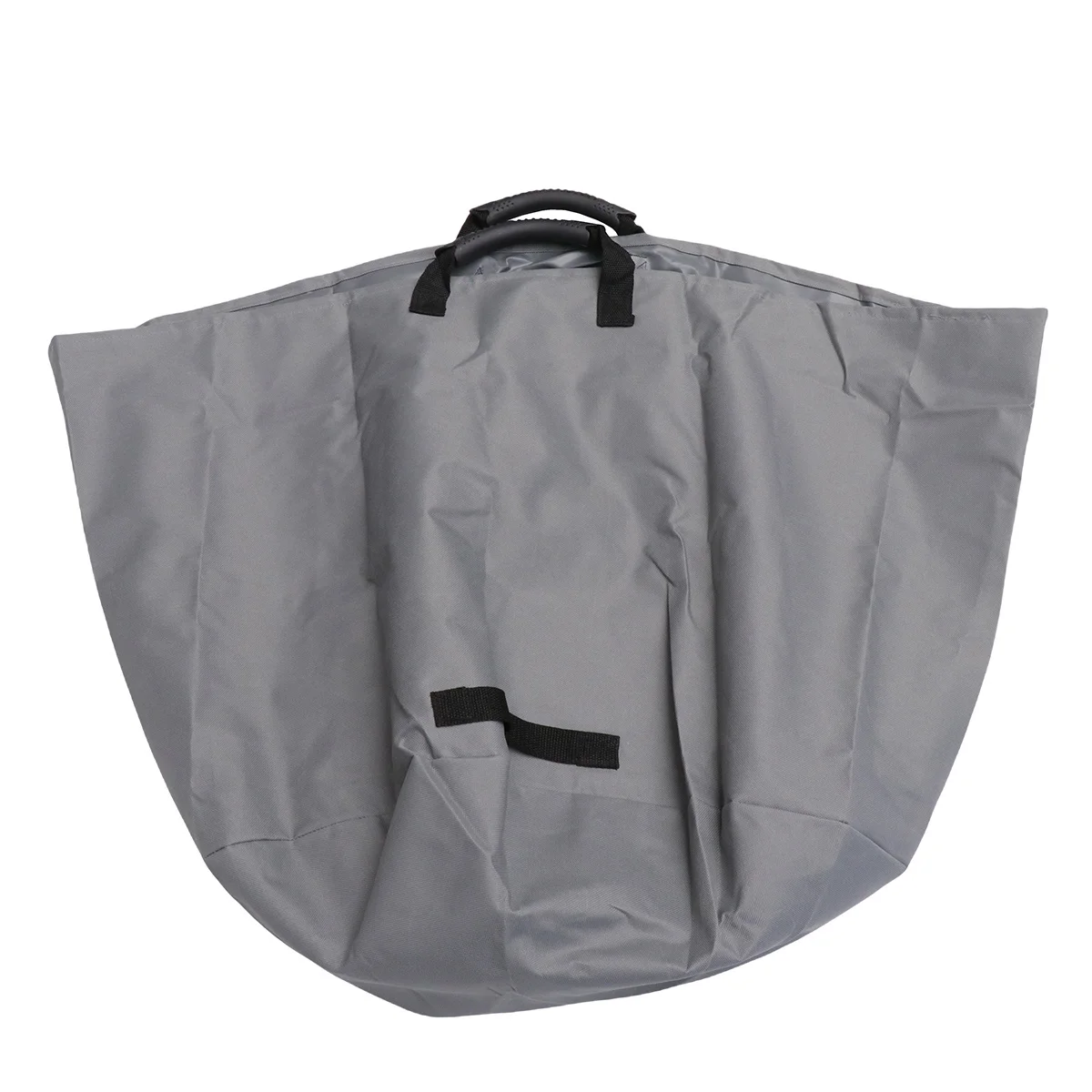 ถุงเก็บขยะในสวน ผ้าอ็อกซ์ฟอร์ด ถุงเก็บใบไม้แบบใช้ซ้ำได้ สำหรับสนามหญ้า กิจกรรมกลางแจ้ง แคมป์ปิ้ง เก็บเกี่ยวผลไม้ ผัก จัดเก็บ สีเทา