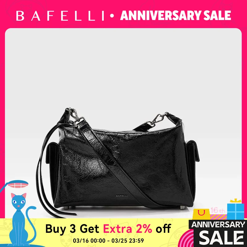 

BAFELLI 2025 NEW WOMEN'S CASUAL TOTE BAG UNISEX LARGE SHOULDER GENUINE LEATHER DESIGNER LUXURY BRAND CROSSBODY BAGS FASHION