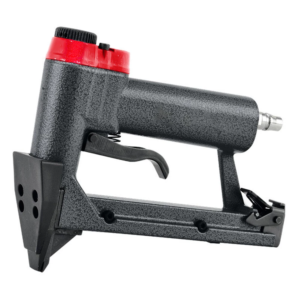 

Adjustable Exhaust Pneumatic Stapler Pneumatic Stapler Air Nailer As Shown Picture Frame Tool Comfort Handle Design