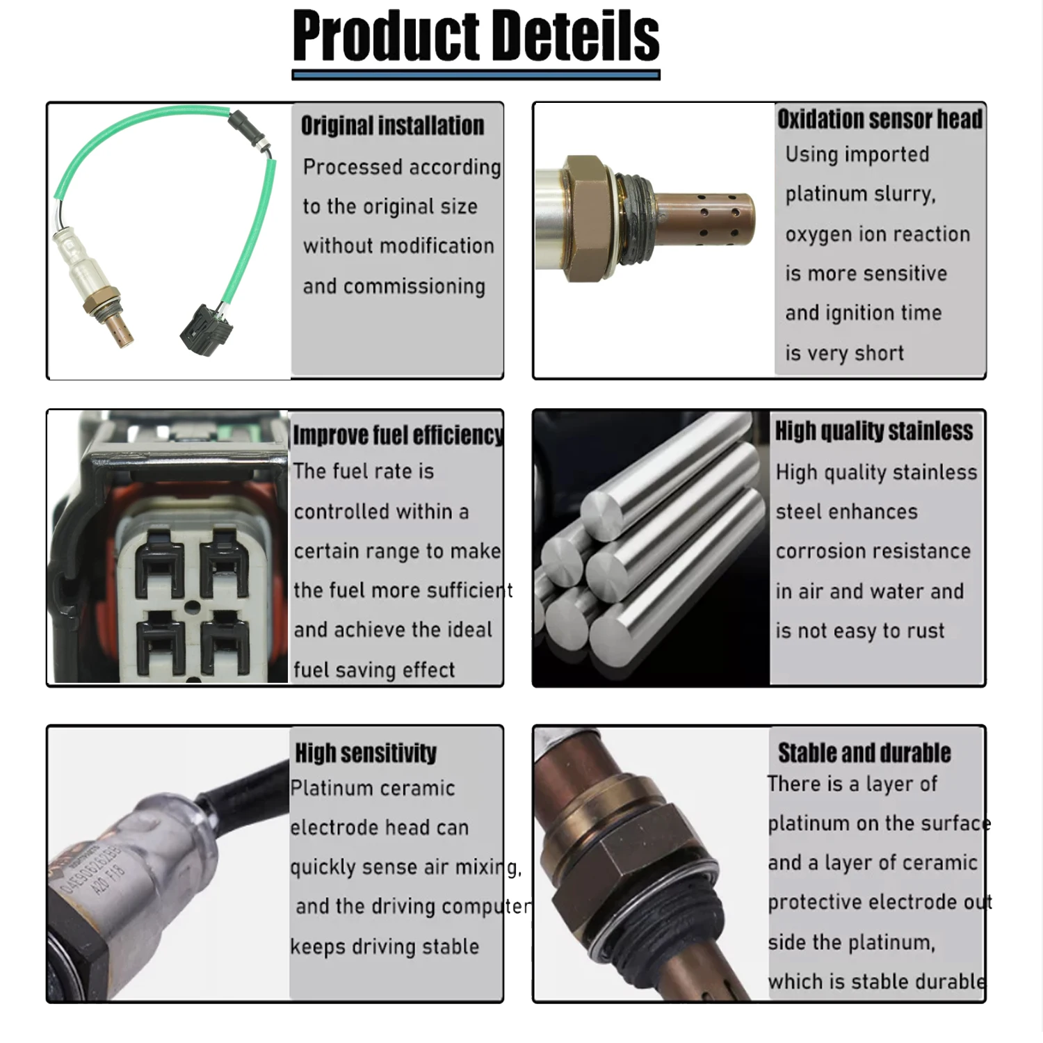36532-REZ-A01 الخلفية لامدا الأكسجين O2 الاستشعار 36532-5A2-A01 لهوندا سيفيك 1.5L أكورد CR-V 2.4L أكورا TLX RDX 3.5L 2011-2019 #2