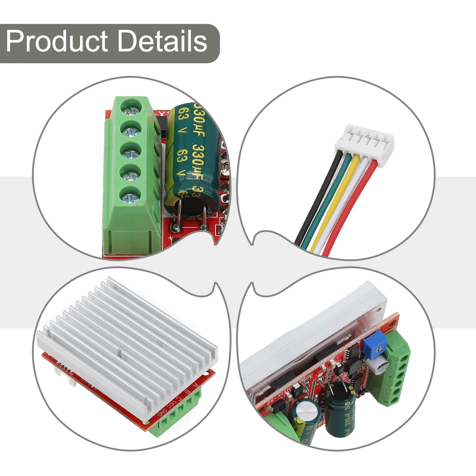 ZS X11D1 400W Motor Driver Board For 12V 24V 48V Systems Hall Sensor Compatible 5V Auxiliary Supply VCC Main Power Input