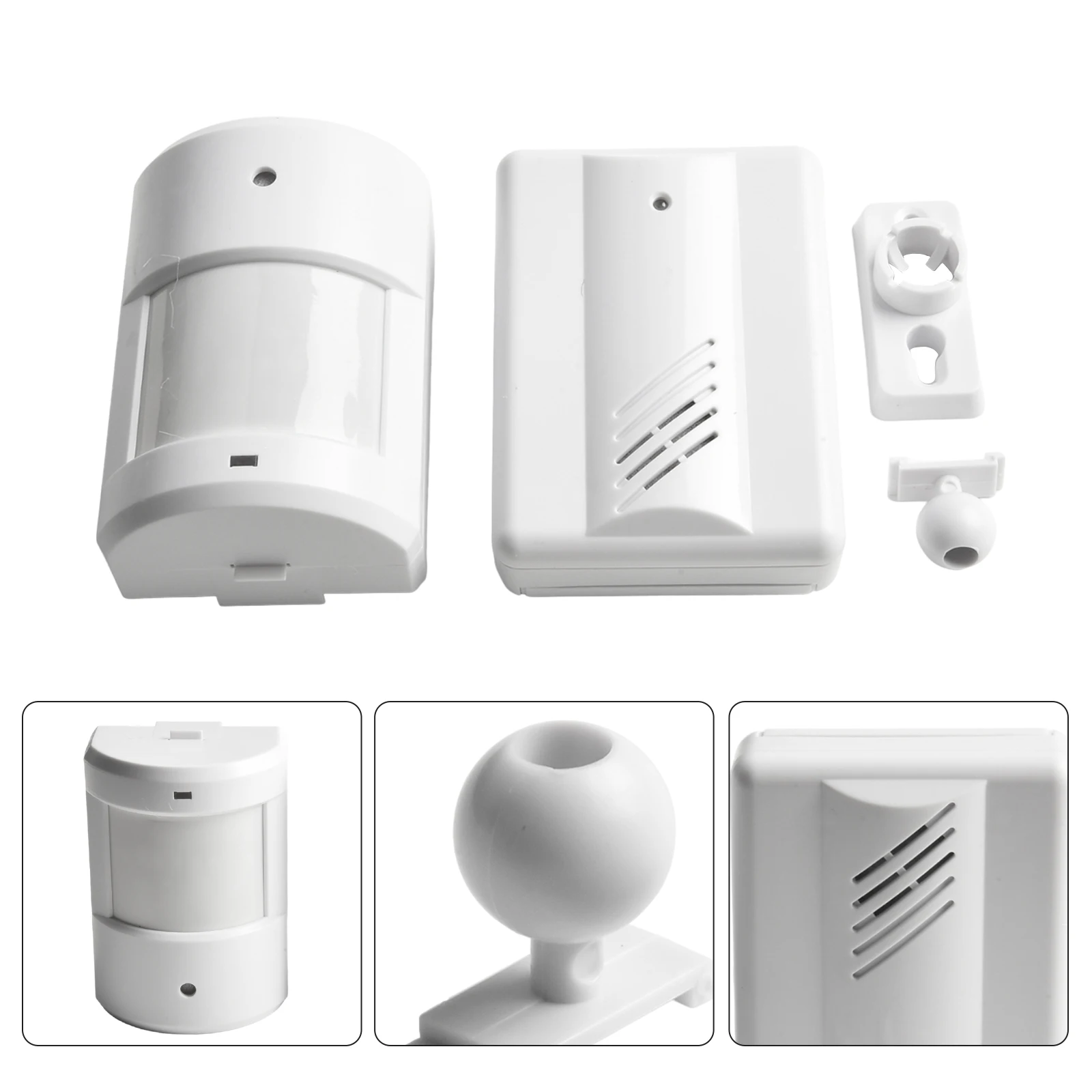 Wireless Door Chime Smart Sensor Alarm Home Security Long Sensing Distance Plastic Material Wide Sensing Angle