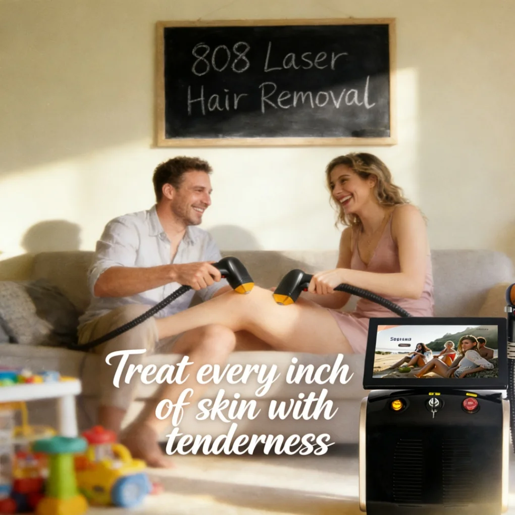 

Diode Laser755 808 1064nm Multi Wavelengths Hair Removal Machine Cooling Head Painless Laser Epilator Face Body Hair Removal