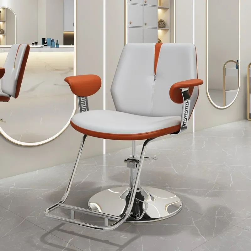 Professional Barber Chairs Metal Hair Salon Styling Luxury Barber Chairs Aesthetic Armchair Hairdresser Stuhl Coiffeur Furniture