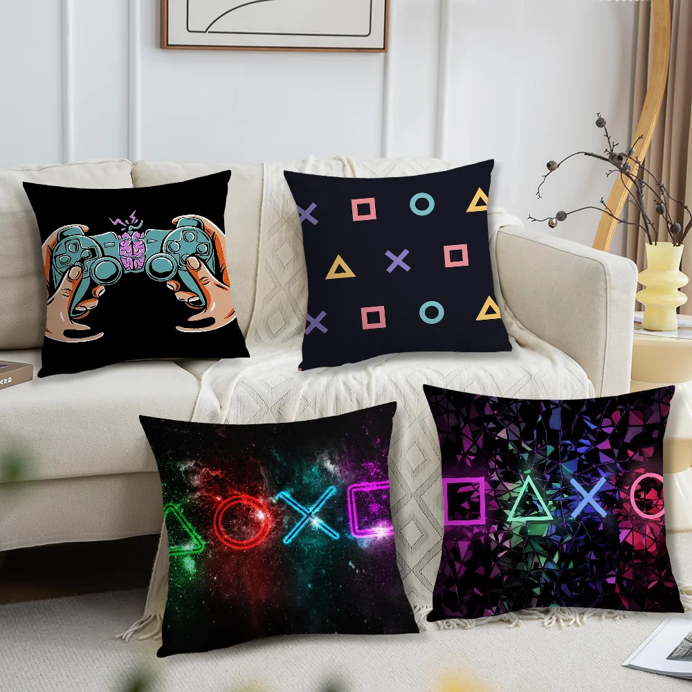 Art TV Game Fan Style cushion cover Accessories Square Cushion Room Bedroom Headboard Sofa Living Backrest Car Nap Time