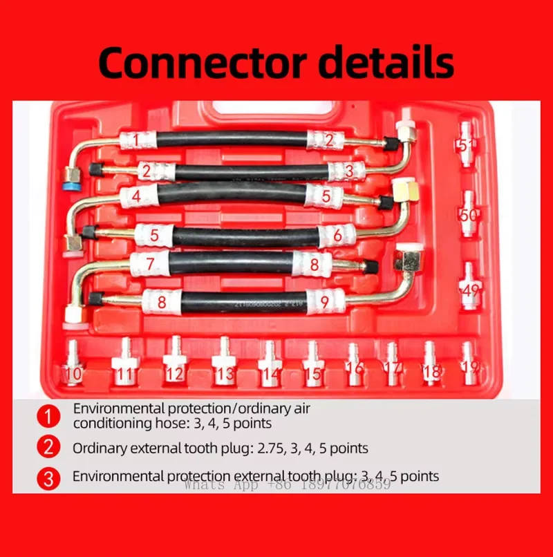 Car Leak Detection Vehicle Excavator Auto Repair Tool Air Conditioner Leak Detector Air Conditioner Compressor Condenser Tools