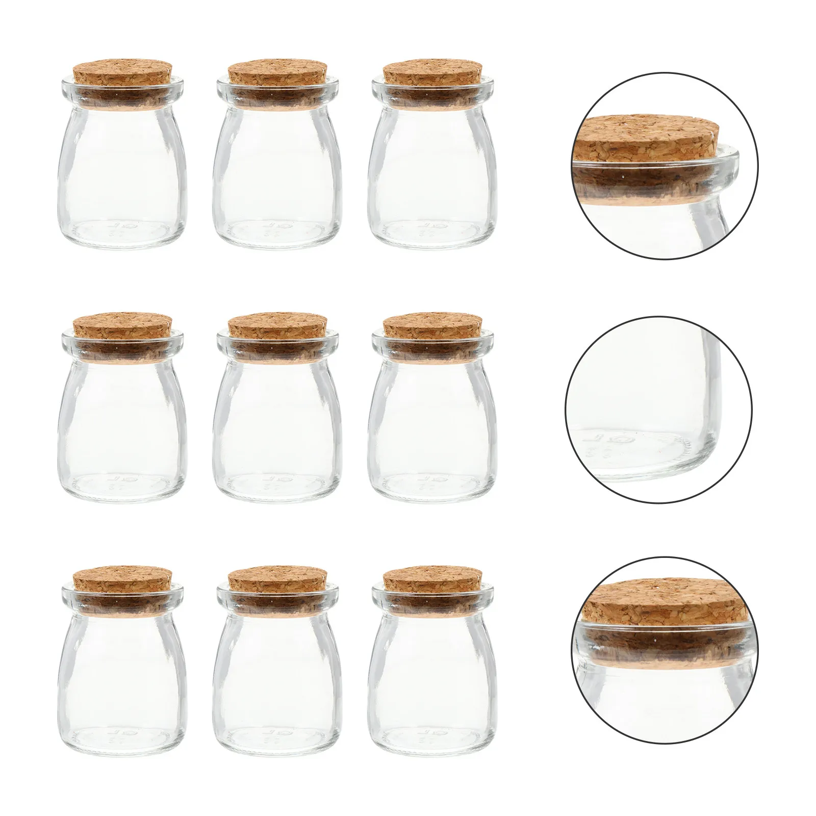 

16pcs 100Ml Storage Glass Storage Bottle Safe Material Wedding Candy Cheesecake Diy Yogurt Pudding Bottles Wishing