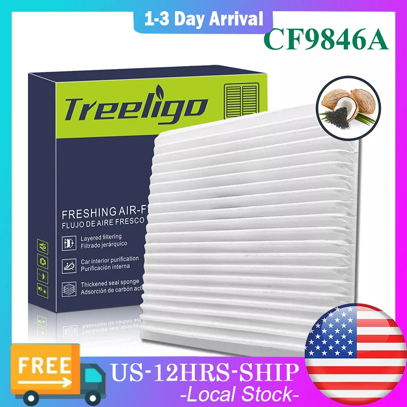 Treeligo CF9846A Activated Cabin Air Filter Activated Carbon For MAZDA MPV/MITSUBISHI SUBARU For TOYOTA 4RUNNER 2003-2009 PRIUS
