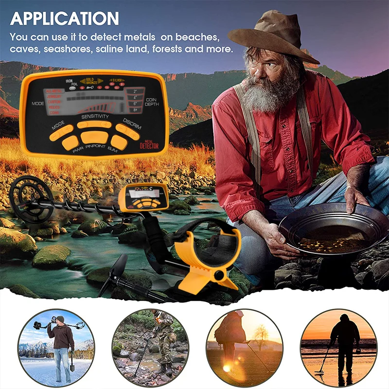 Portable Treasure Hunter Detector MD-6250 Metal Detector Underground Gold Detector Metal Long Distance For Treasures view 4