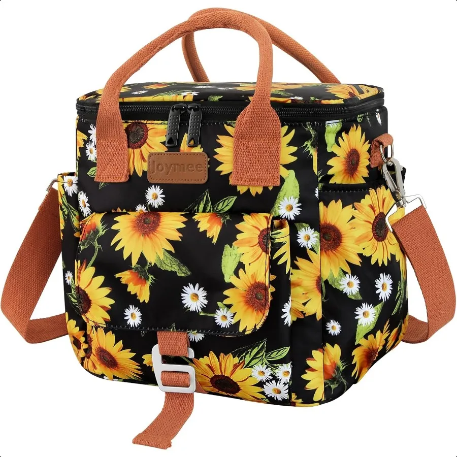 

Insulated Lunch Bag for Women Men Waterproof Lunch Box for Office Work Picnic Beach Reusable Large Leakproof Cooler Tote Bag wi