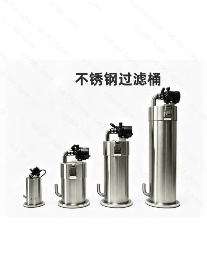 2026 Stainless steel filter bucket desktop bucket ADA small fish tank micro tank external filter desktop tank micro landscape