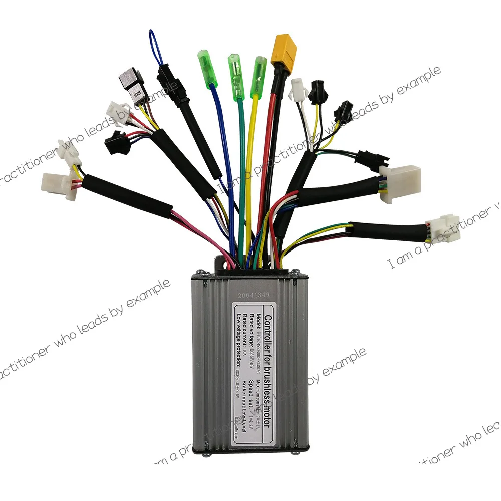 

KT 36V48V 350W 6-tube 20A Quantum square wave controller with reversing, cruise, light cable