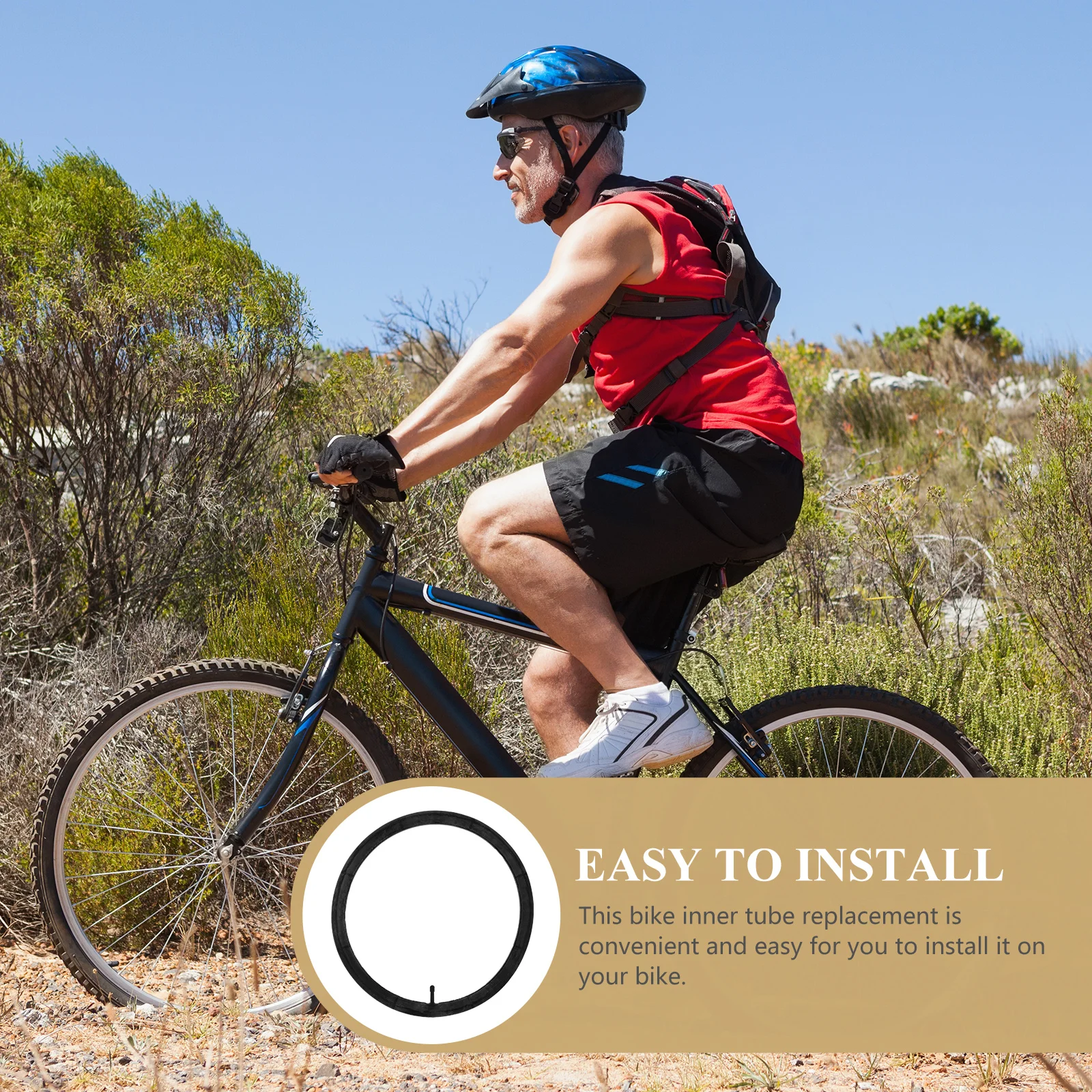 

Bicycle Inner Tube 18x1.5 1.75 Wear Resistant Mountain Bike Tyre Shockproof Replacement Rubber Material Durable Outdoor
