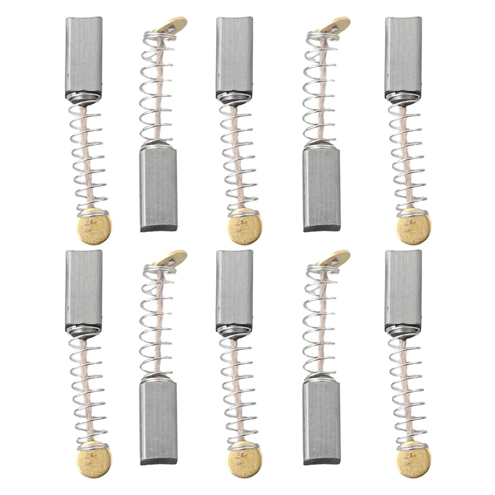 10pcs แปรงคาร์บอนคาร์บอน 10*5*5 มม.10pcs สําหรับมอเตอร์เครื่องมืออุปกรณ์เสริมคาร์บอนแปรงอะไหล่