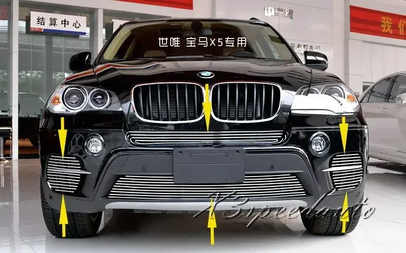 

Для BMW X5 2008 2009 2011 2012 2013: Новая высококачественная решетка радиатора (6 шт.) из алюминиевого сплава, центральная, для тюнинга