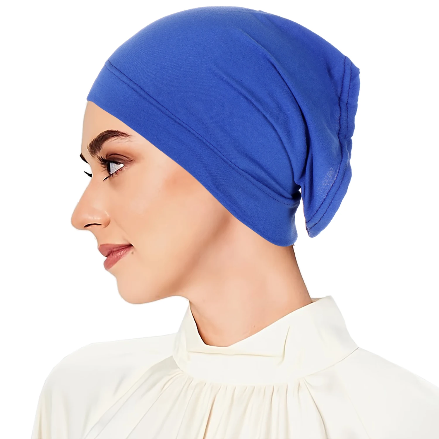 Fashion Muslim Hijab Caps Solid Underscarf Women Veil Modal Cotton Hijab Muslim Scarf Turbans Head Women\'s Hijabs Hat Islamic