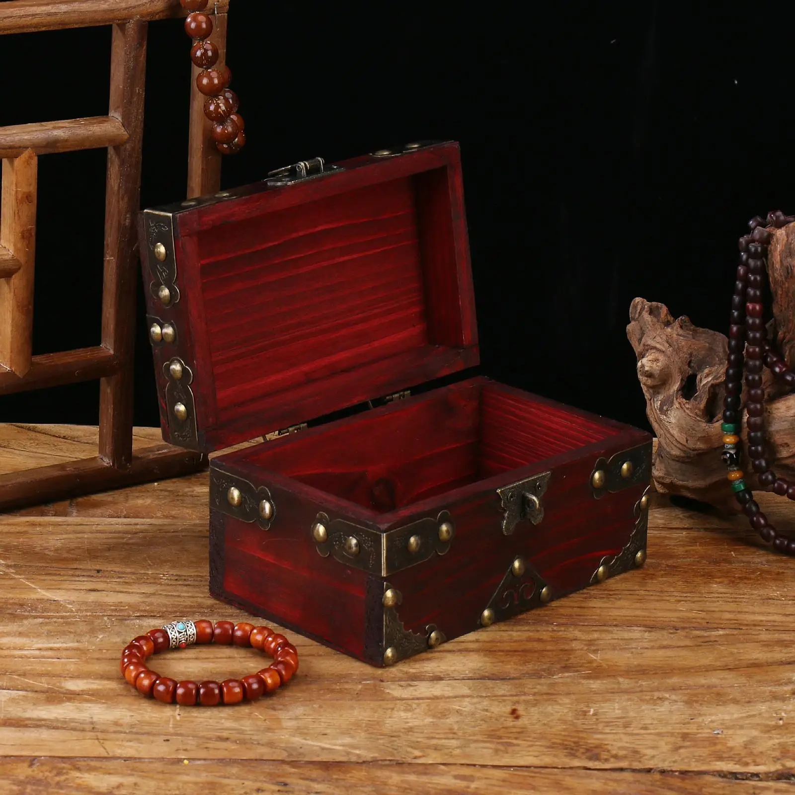 

Pirate Treasure Chest Decorative Jewelry Storage Box Decoration Pirate Decor